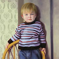 oil portrait of boy